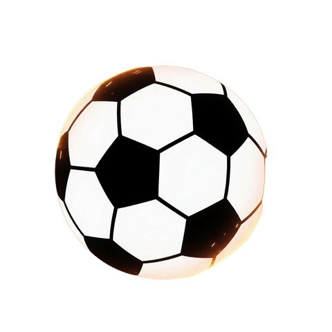 Leuchtender Fu&szlig;ball mit orangefarbener Neon-Spur - Symbol f&uuml;r Fu&szlig;ballwetten und Bundesliga Wetten bei Lizaro