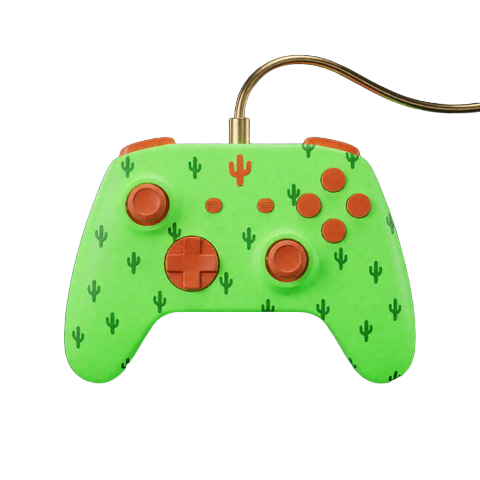 Neon-gr&uuml;n leuchtender Esports-Controller - Symbol f&uuml;r Esports-Wetten im Lizaro Sportsbook